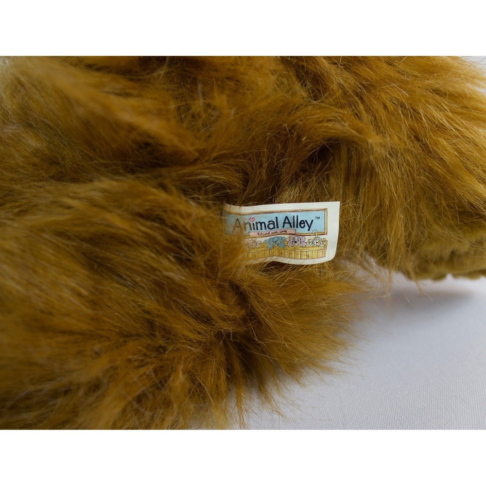 Vintage Animal Alley Maine Coon Cat Blue Eyes Long Hair Fluffy Stuffed Plush 19" - Picture 9 of 9